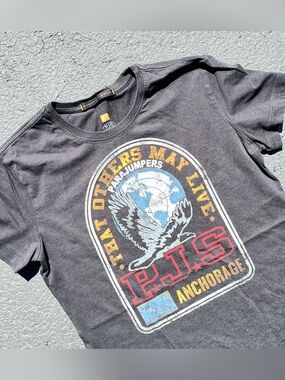 Parajumpers P.J.S Women’s Anchorage distressed Eagle graphic t-shirt Size Small